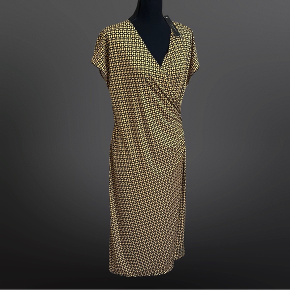 Tahari Yellow and Black Dress - Picture 8 of 12